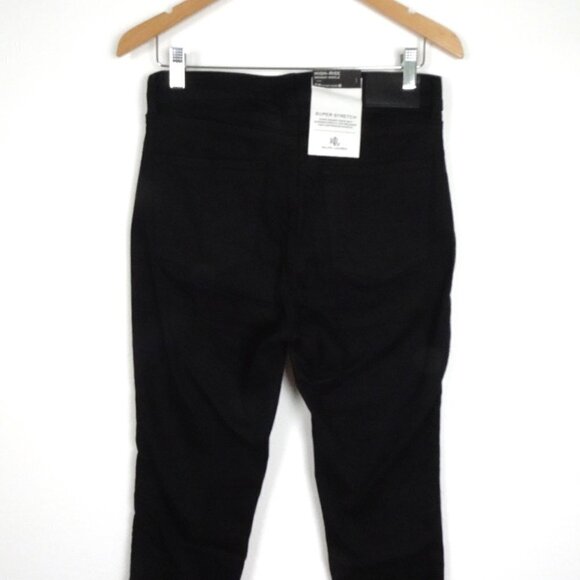 Ralph Lauren Skinny Ankle Jeans Women's Size 8 Black Beaded Stretch Denim - Picture 7 of 13